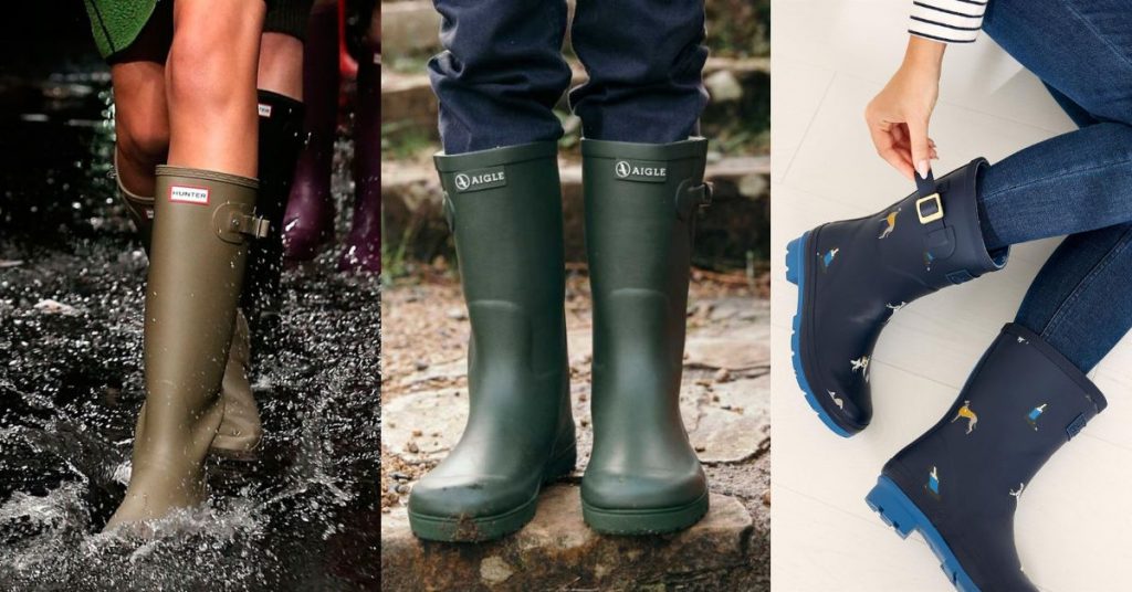 雨の日に履けるシューズ!レインシューズおすすめ9選。海外からHUNTER、Aigleを安く購入、雨の日のお出掛けも怖くない~
