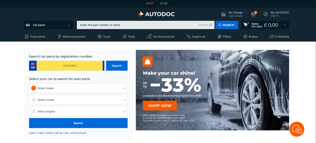 Autodoc(オートドック) – 欧州車ユーザー必見!ヨーロッパ最大級のパーツモール