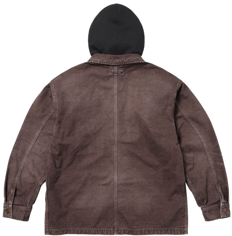 Supreme Worn Hooded Chore Coat