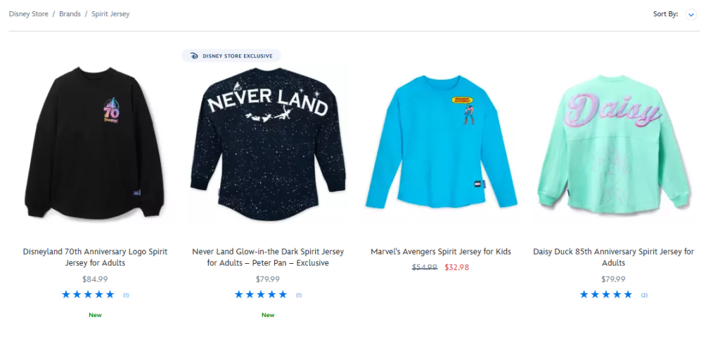 アメリカ ディズニーストア Disneyland 70th Anniversary Spirit Jersey(Figment)