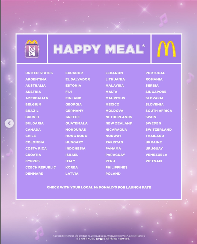 USマクドナルド×BTS TinyTAN Happy Meal