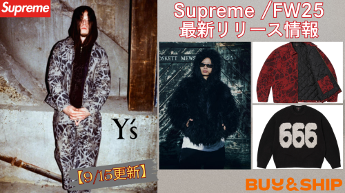 image of '【完売注意】Supreme 2025FW人気アイテムを安く買う方法｜最新更新版：9/15'