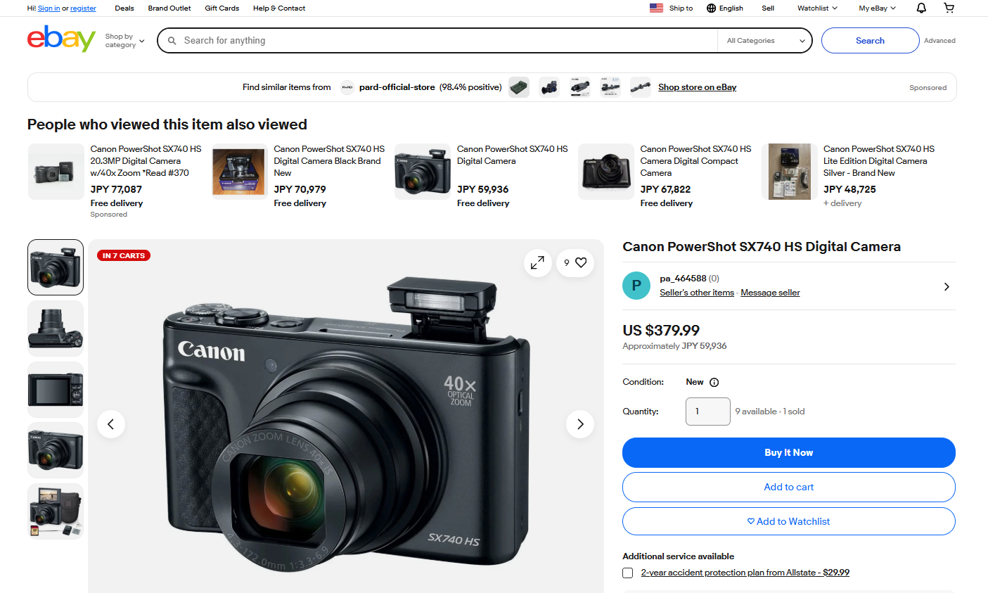 Canon - PowerShot SX740 HS