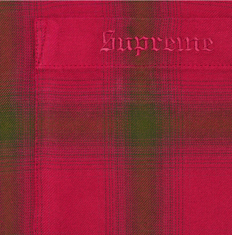  Shadow Plaid Rayon Shirt