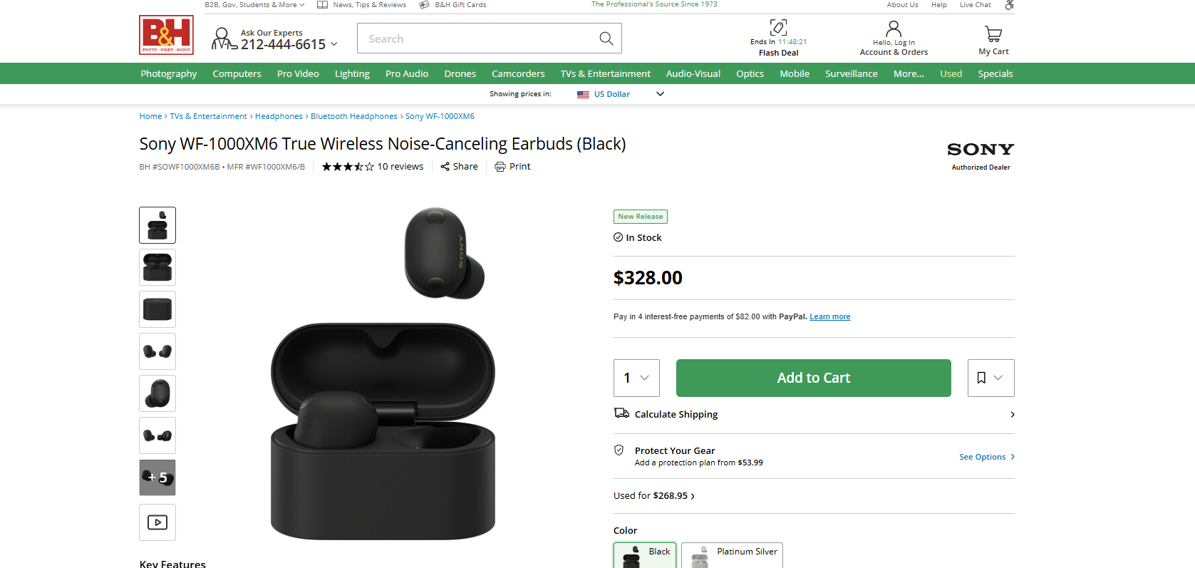 Sony WF-1000XM6 True Wireless Noise-Canceling Earbuds