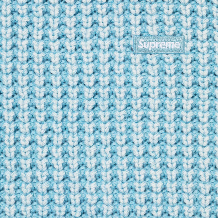 Washed Small Box Waffle Sweater