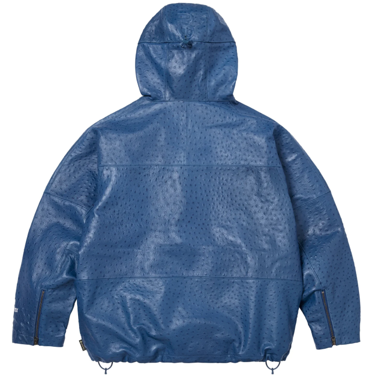 GORE-TEX Ostrich Ebossed Leather Jacket