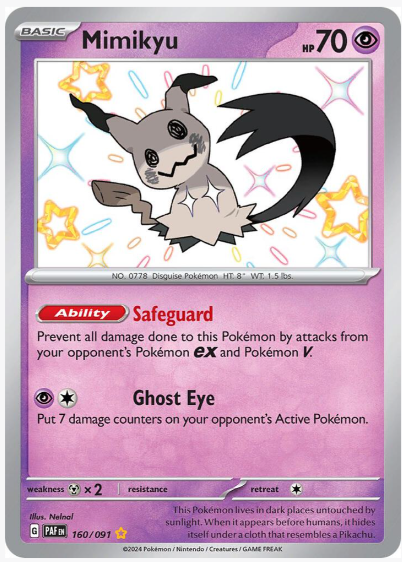 Mimikyu -160/091 - SV: Paldean Fates (PAF)