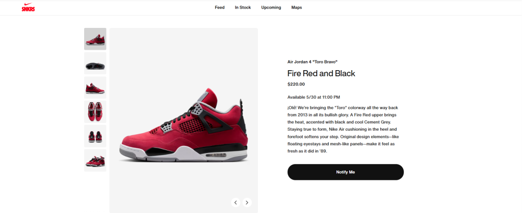 Nike SNKRS US(アメリカ)