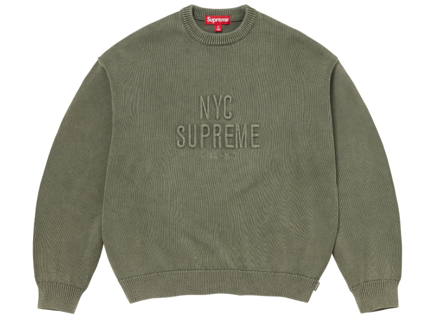 Overdyed Raised Sweater