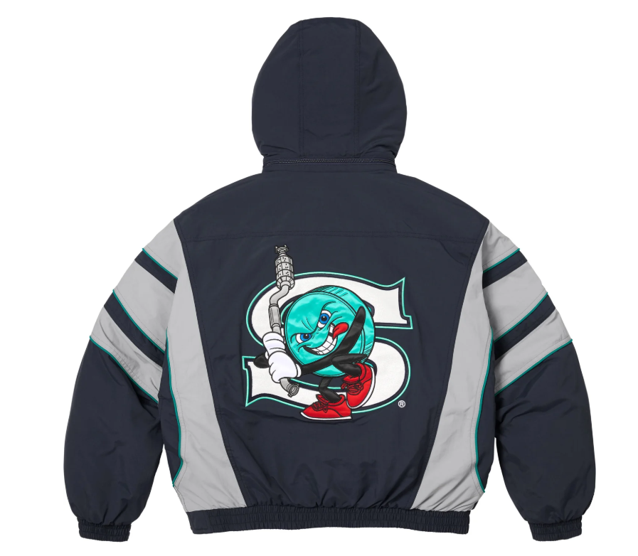 Supreme/SALEM Half Zip Stadium Jacket