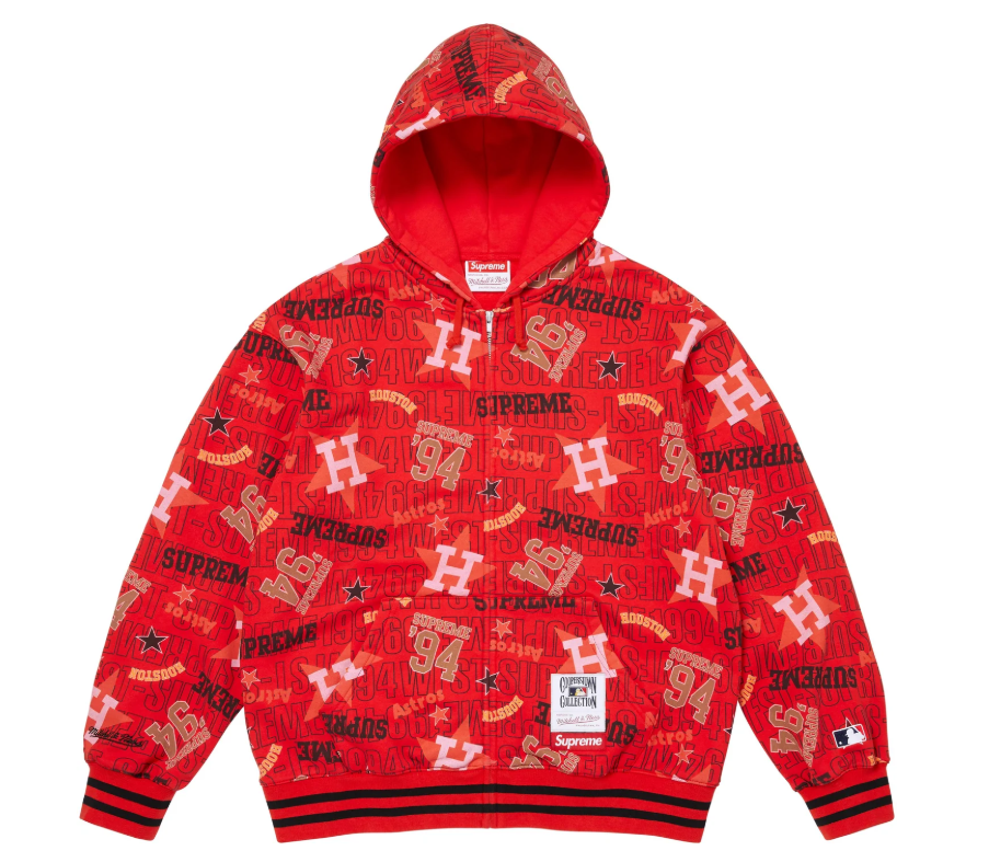 Supreme®/Mitchell & Ness® Teams Zip Up Hooded Swetashirt