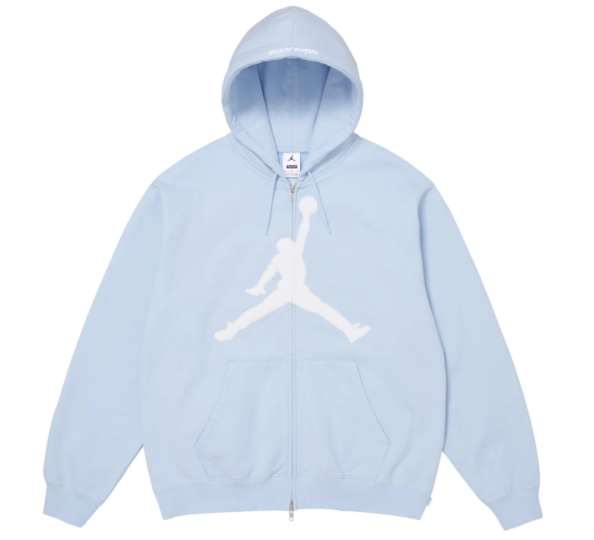 Supreme® /Jordan® Zip Up Hooded Sweatshirt