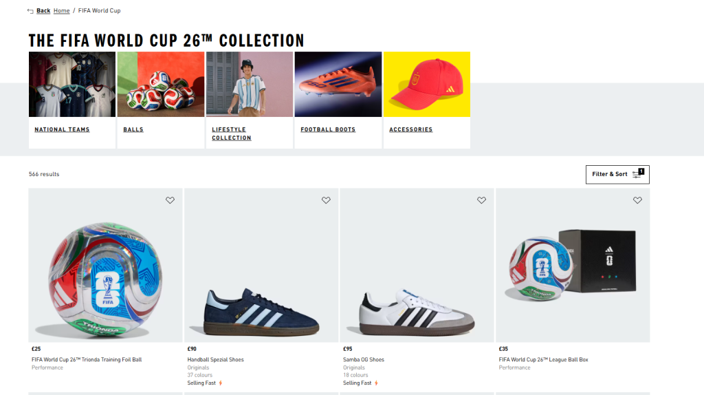 adidas UK（イギリス公式）