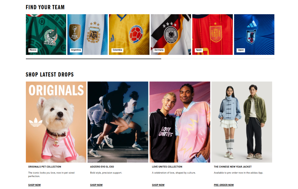 adidas US（アメリカ公式）