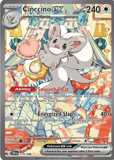 Cinccino ex - 119/086 - ME04: Chaos Rising (CRI)