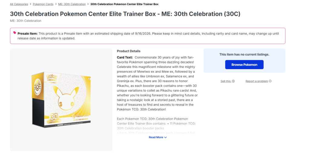 ポケモン30周年をTCGplayerで楽しむ｜記念イベント・注目カード・30th Celebrationを徹底解説