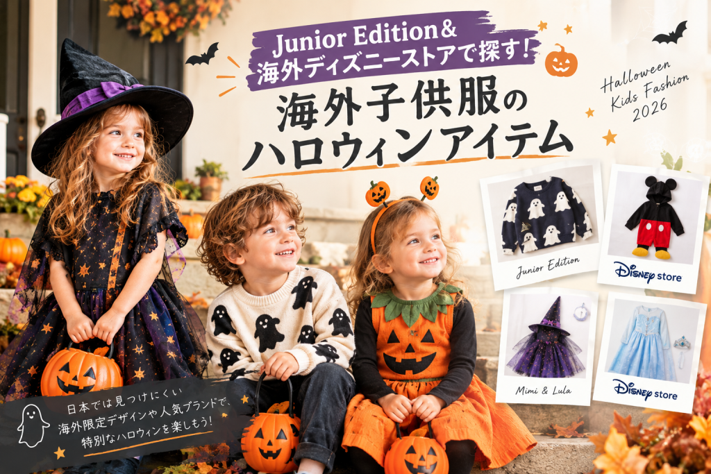 【2026年最新】海外子供服のハロウィン特集!Junior Edition&ディズニーストアのおすすめアイテムと海外通販ガイド