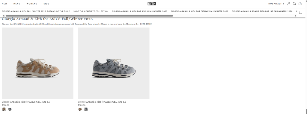 Giorgio Armani & Kith