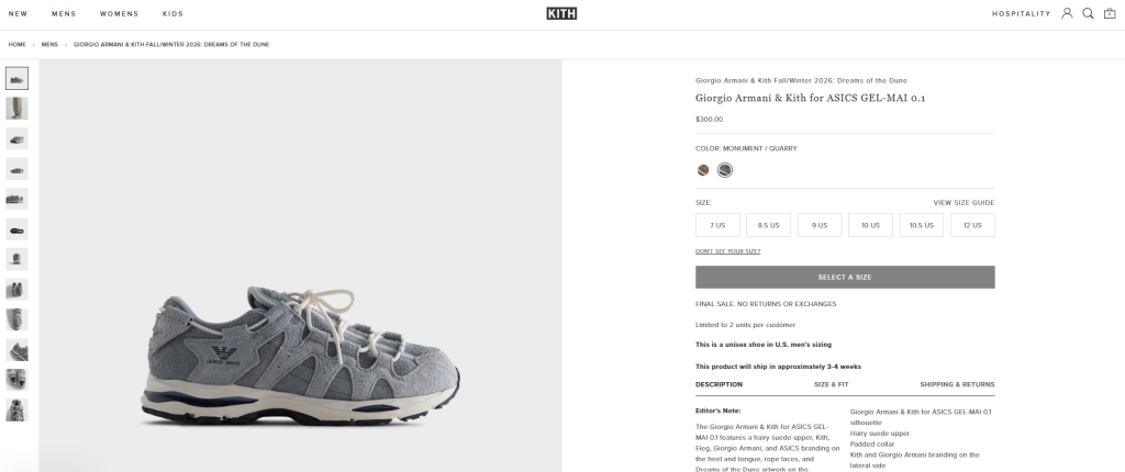 Giorgio Armani & Kith